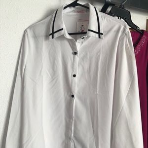 New w/tags white button down shirt